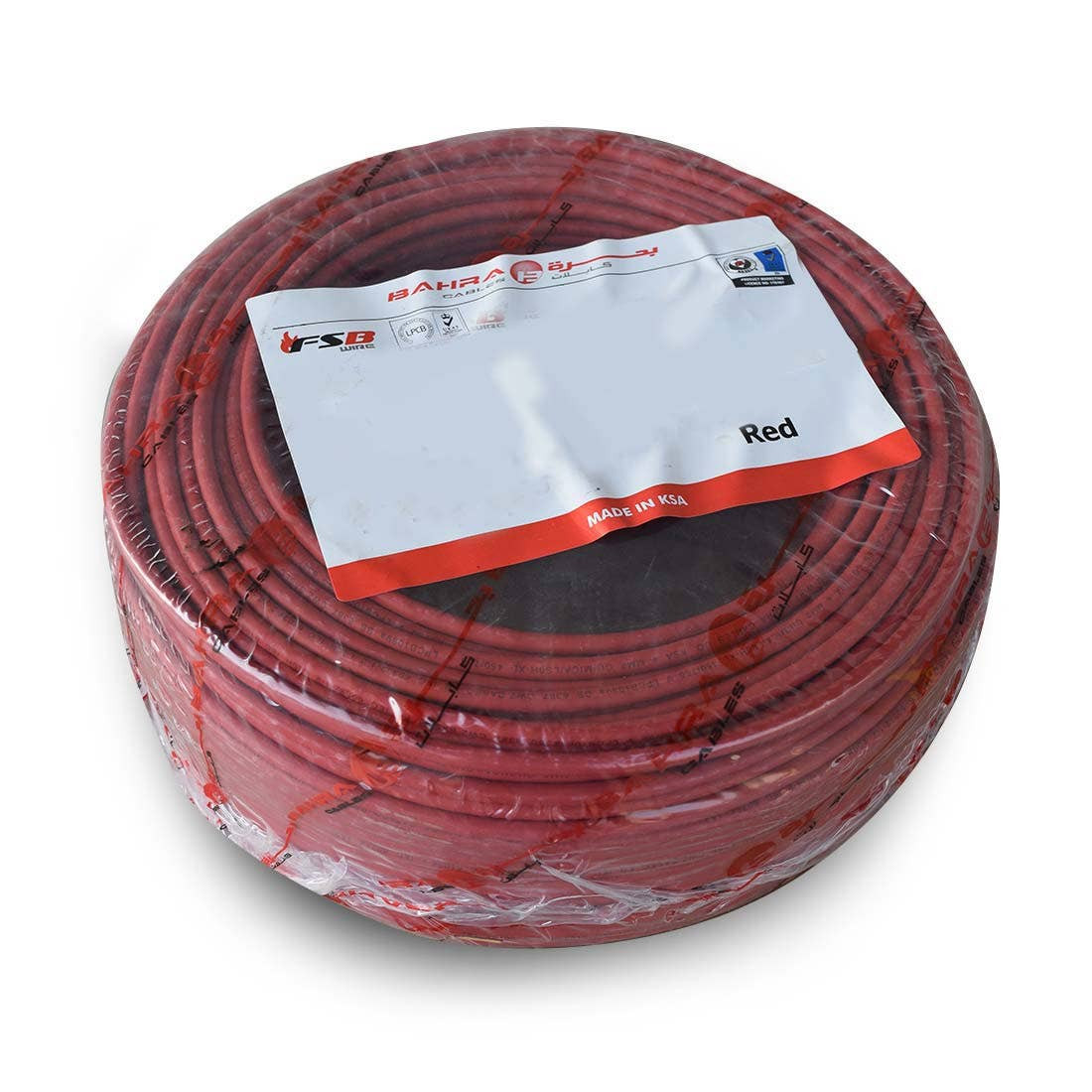 BAHRA CABLES - British Standard, LSOH NYA Wire, 1x25mm, 450/750V, Red