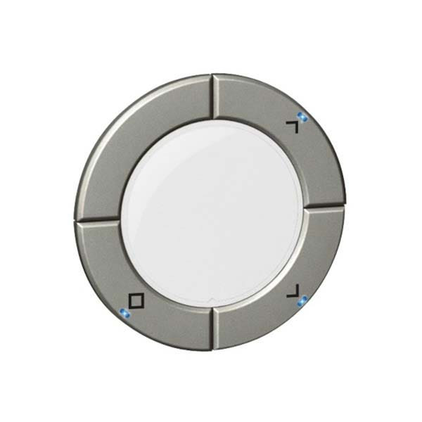 LEGRAND - Key Cover Arteor, Radio/Zigbee, for Roller Blind Control, Round, Magnesium