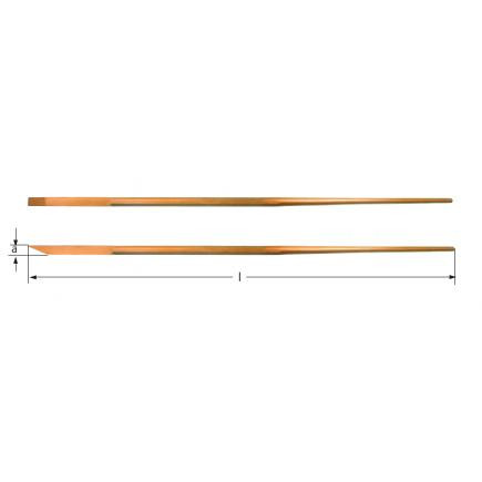 Safety Tools, Crowbar, Leverage Tool, Beryllium Copper, 28 x 1525 mm