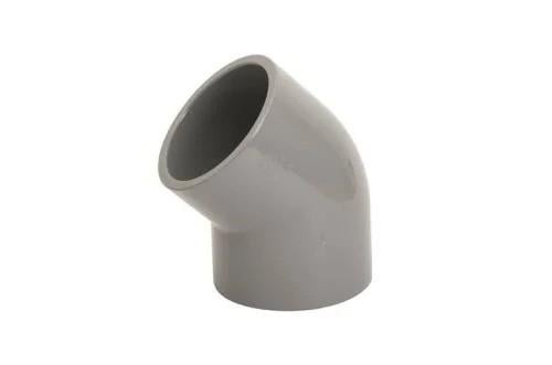 Light Elbow - Nepro 1-1/2&quot; Pressure 80 PVC Glue - Gray