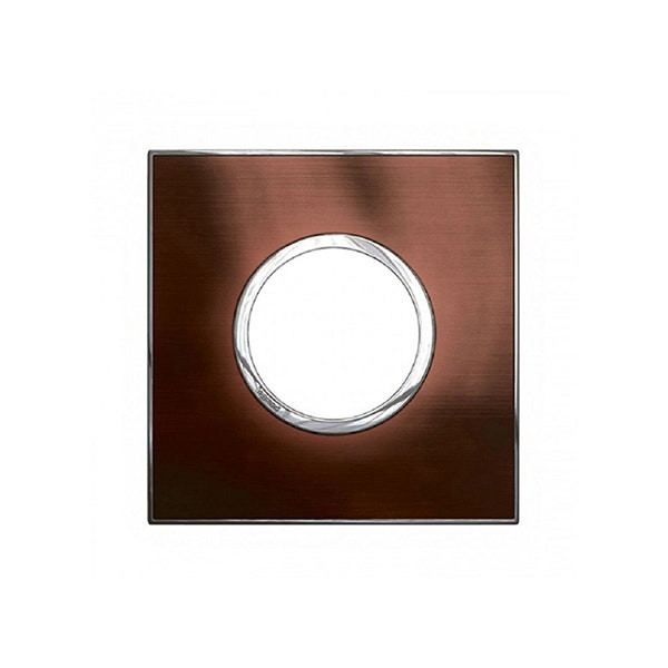LEGRAND - Plate Arteor, BS, Round, 2 Modules, 1 Gang, Brushed Metal Pink Champagne