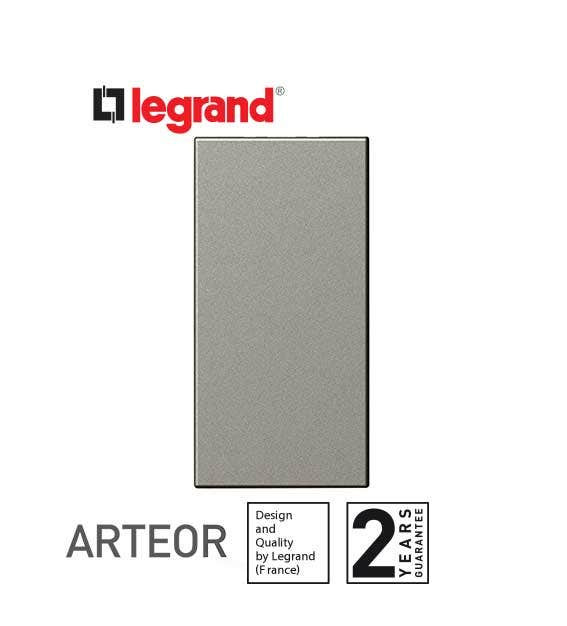 LEGRAND - Blank Module Arteor, Square, 1 Module, Magnesium