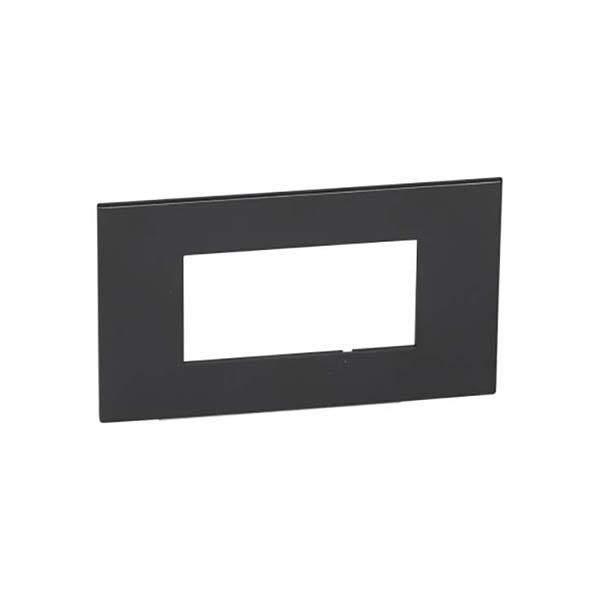 LEGRAND - Plate Arteor, Italian/French/German, Square, 4 Modules, Graphite