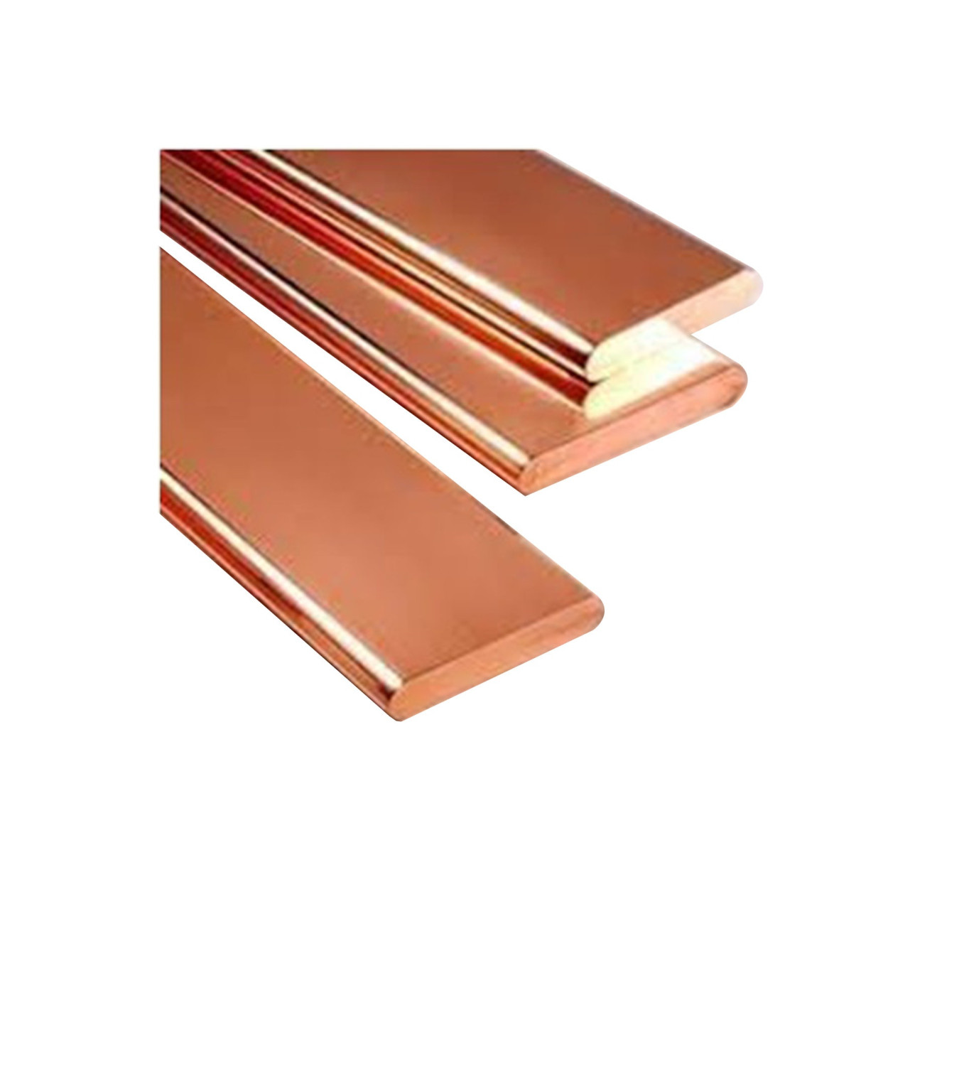 BAHRA BUSBAR - Copper Bar, 80x60mm, 4 Meters Length, Semi-Circular Edge