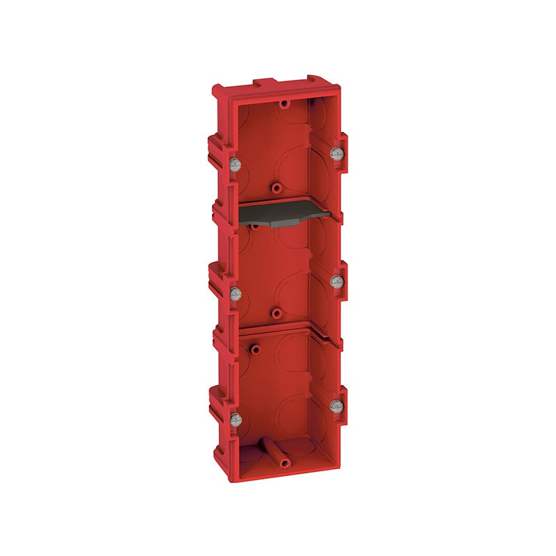 ليجراند - علبة تركيب Batibox، ثلاثي، 6/8 موديول، عمق 40mm، بناء