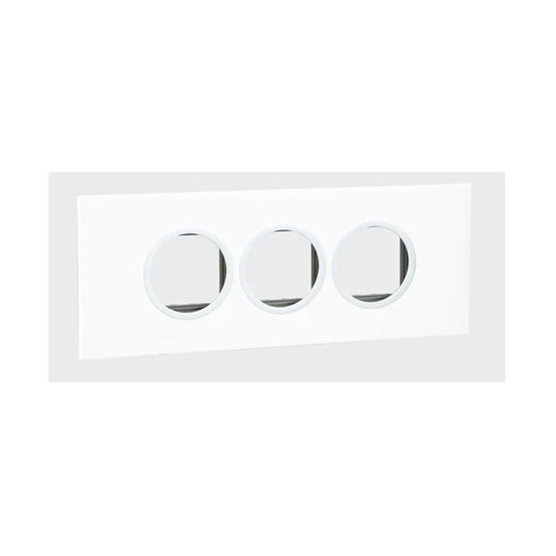LEGRAND - Cover Plate with Frame Arteor, Indian , 6 Modules, Round, White