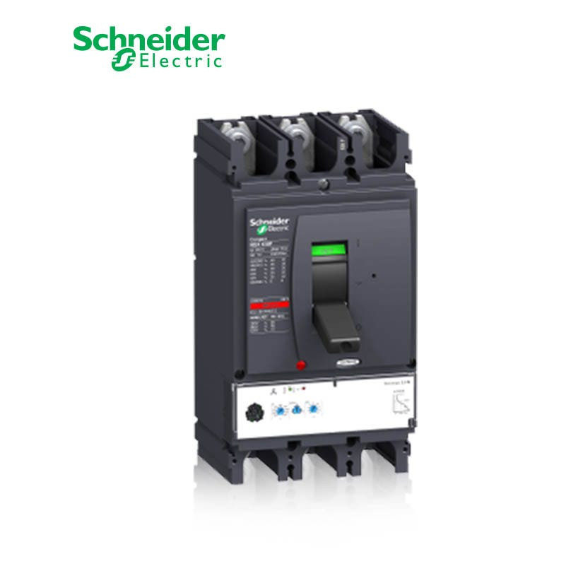 SCHNEIDER - MCCB Breaker, ComPact NSX630N, 50kA at 415 VAC, MicroLogic 2.3 M Trip Unit 500A, 3P 3d