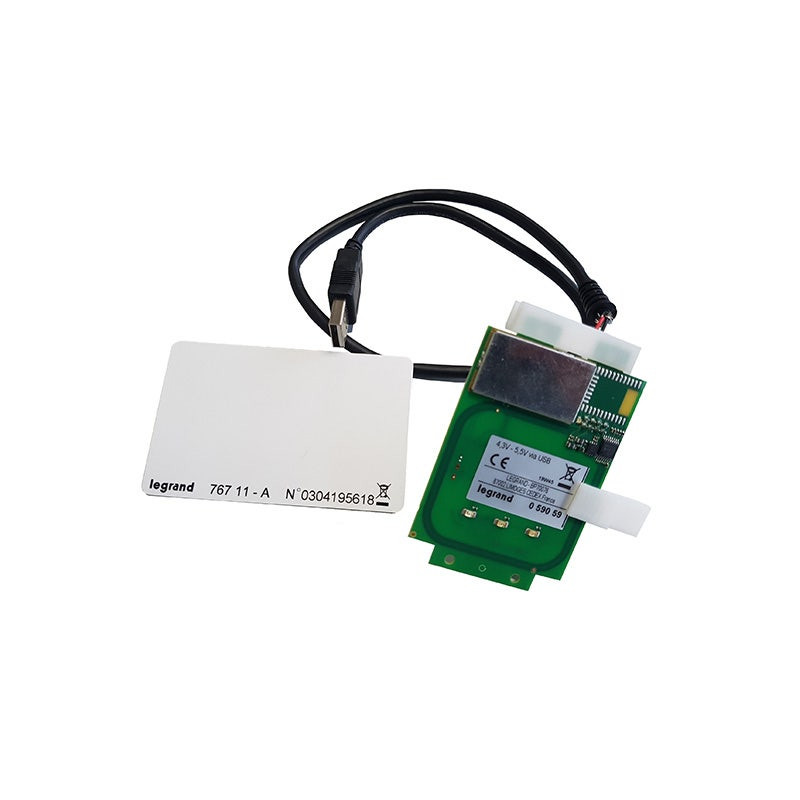 ليجراند - قارئ RFID لمحطات شحن Green'UP Premium، مع مجموعة اتصال IP، مزود ببطاقة واحدة