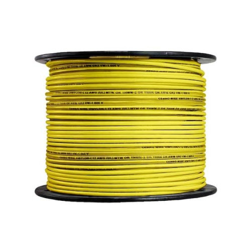 MESC- AWG12-THNN Wire- 500ft- 450/750V- Cu/PVC-Yellow
