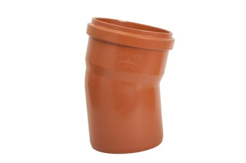Drainage elbow with 30 degree bend - size 110 mm - orange from Appleco