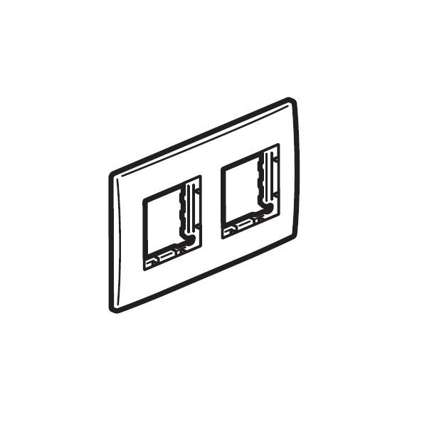 LEGRAND - Arteor Adaptor Mallia, 2 Gang, 2 Modules, Dark Bronze