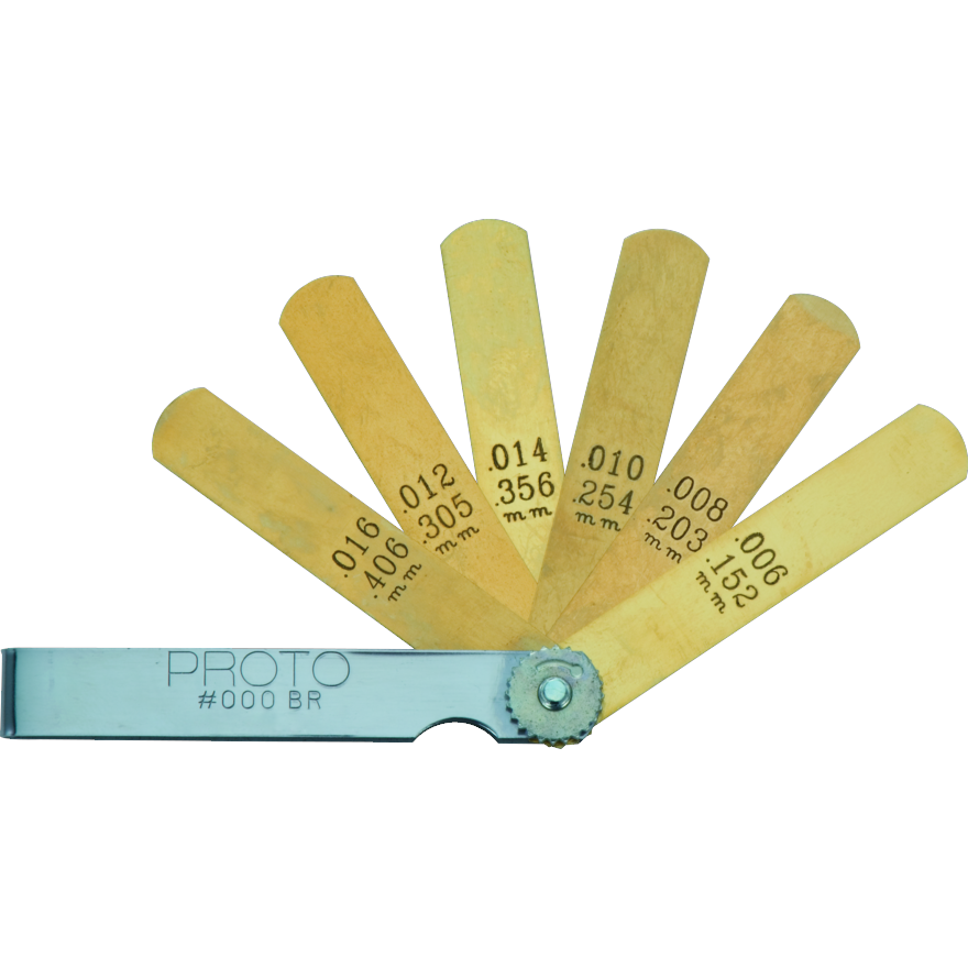 PROTO, 6 Blade Non-Magnetic Feeler Gauge Set