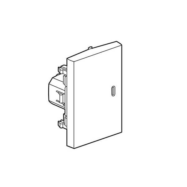 LEGRAND - 2-Way Switch Arteor, with Locator, 16A, Square, 3 Modules, White