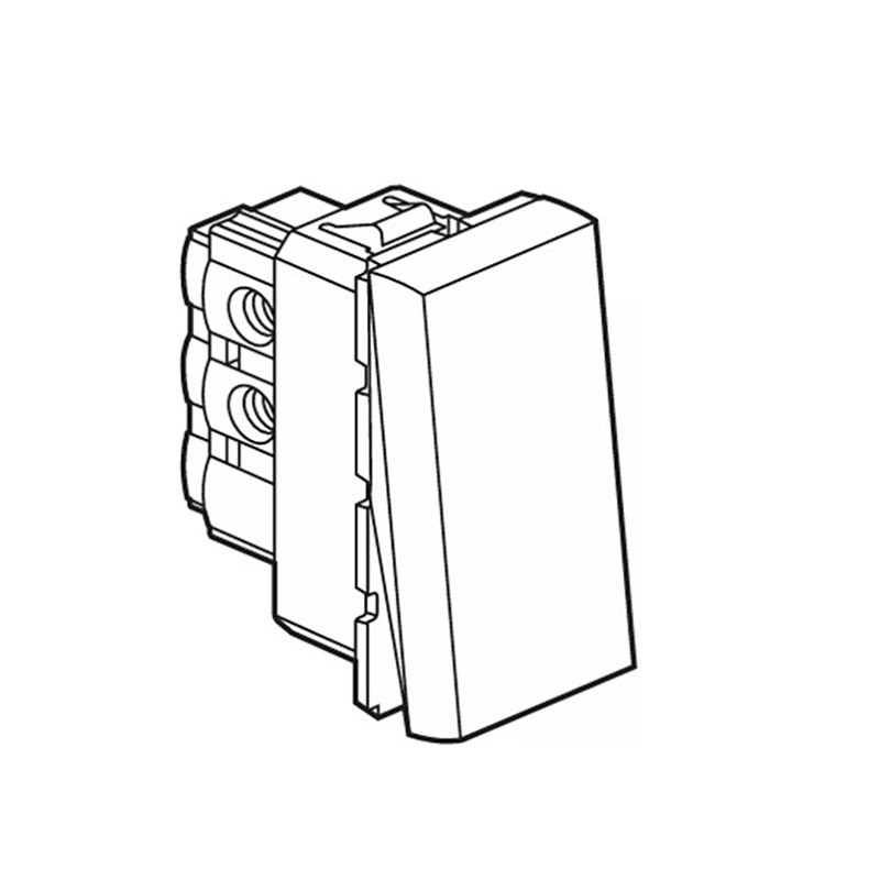 LEGRAND - Switch Mosaic, 1 Way, 1 Module, 10AX, 250V, Red