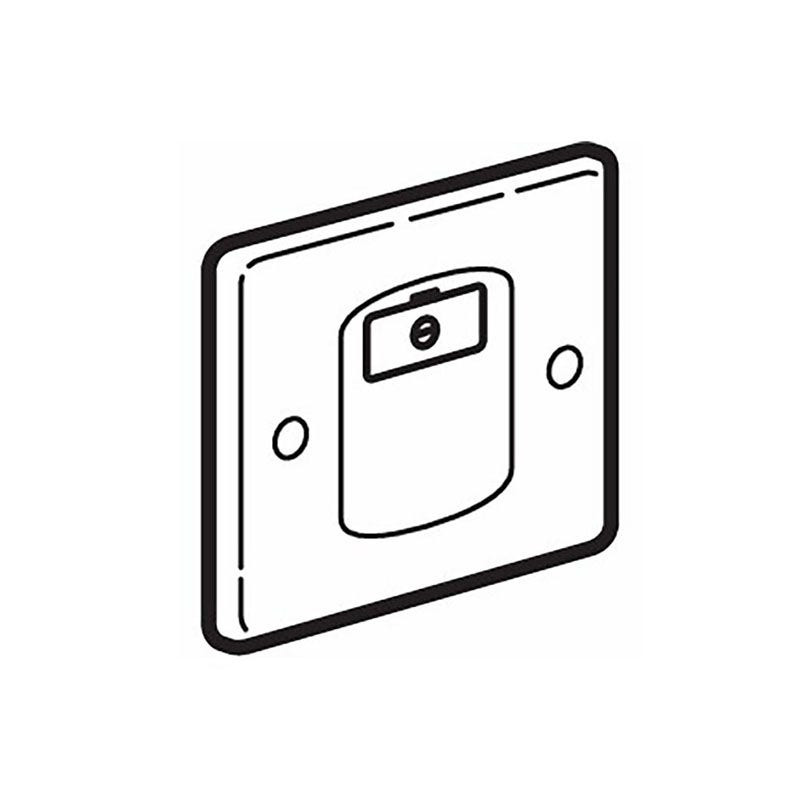 LEGRAND - Fused Connection Unit Synergy Authentic, Unswitched,13A, 250V, without Cord Outlet, Glossy Gold