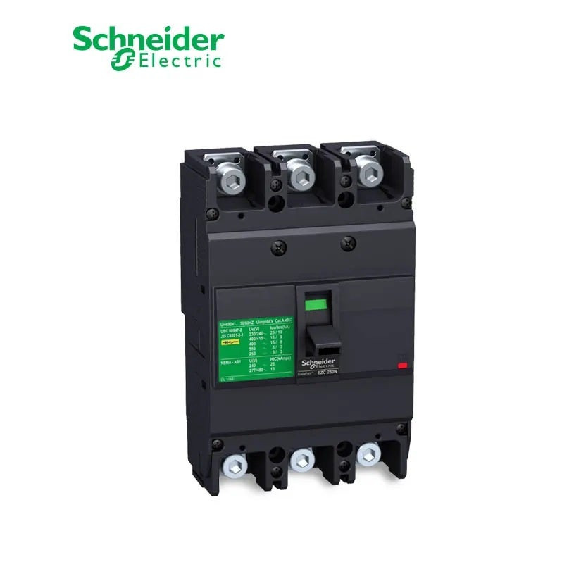 SCHNEIDER - MCCB Breaker, EasyPact EZC250N, 3P, 225A, 25kA 400/415V, TMD Trip Unit