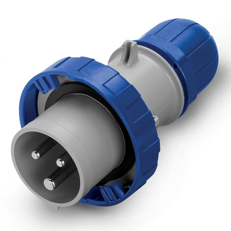 SCAME - Plug, 16A, 2P+E, IP44/IP54, 6H, 200-250V, 50Hz 60Hz, Screw Terminals