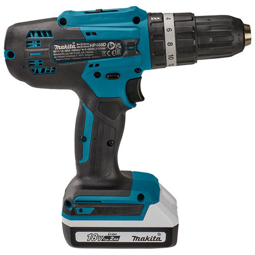 Battery Drill Machine 13mm , 2 Speed, 18V, 3 functions, 1400rpm, 42Nm