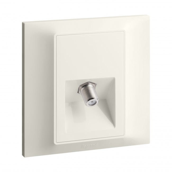 LEGRAND - Single TV socket Belanko S - "F" type - Ivory