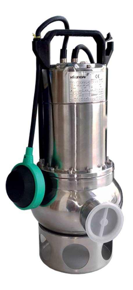 Home Drainage Pump Stainless Steel | Hyundai - (1 HP * 2") Max Height 9.5 m - Max Water Flow 333 L/min.