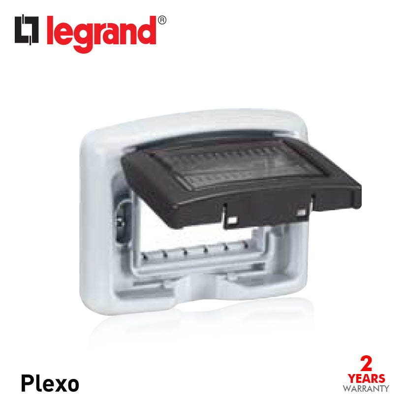 LEGRAND - Support Frame Plexo 55, for Mosaic/Vela 3 Modules, IP55, with Membrane 