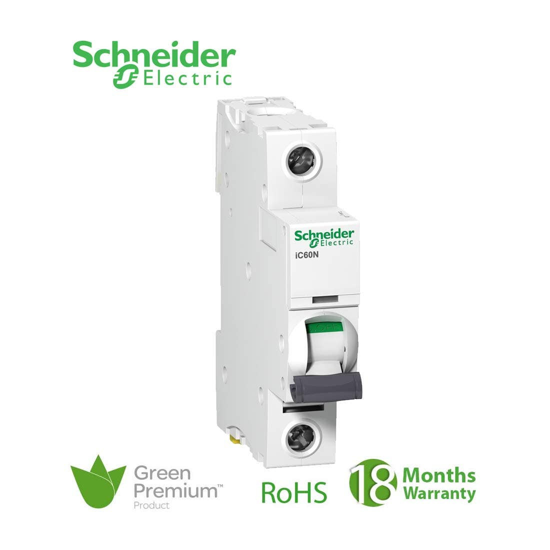 SCHNEIDER - MCB Breaker, Acti9 iC60N, 1P, 32A, D curve 