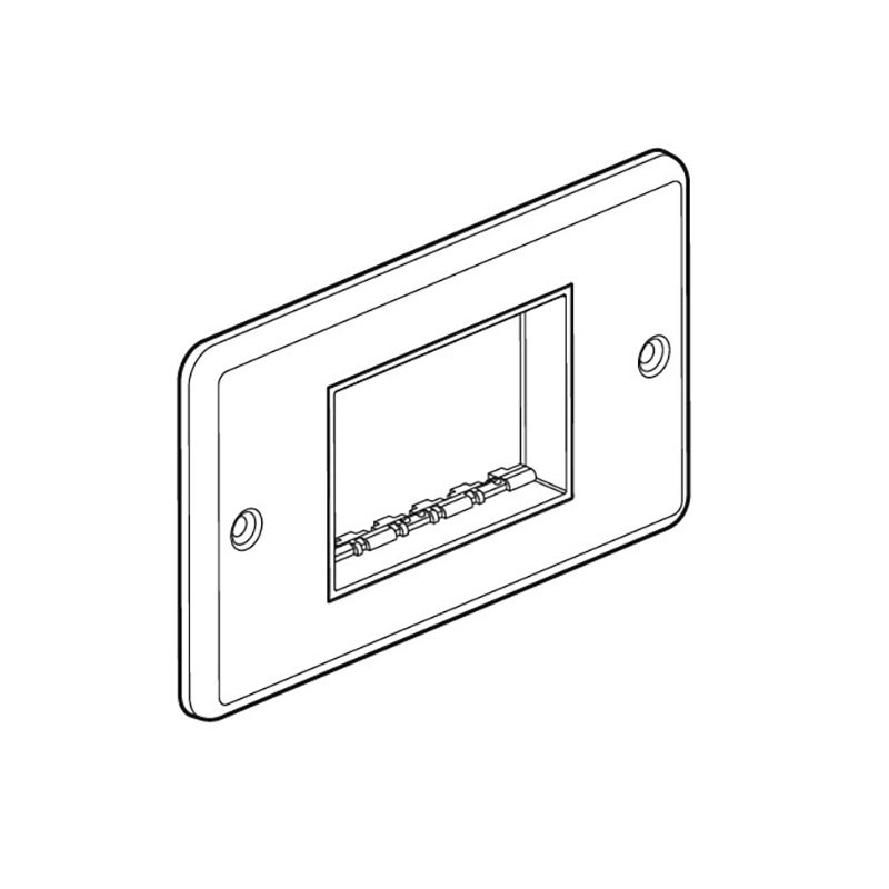LEGRAND - Front Plate Synergy Authentic, 1 Gang, for Arteor 3 Modules Mechanism, Glossy Gold