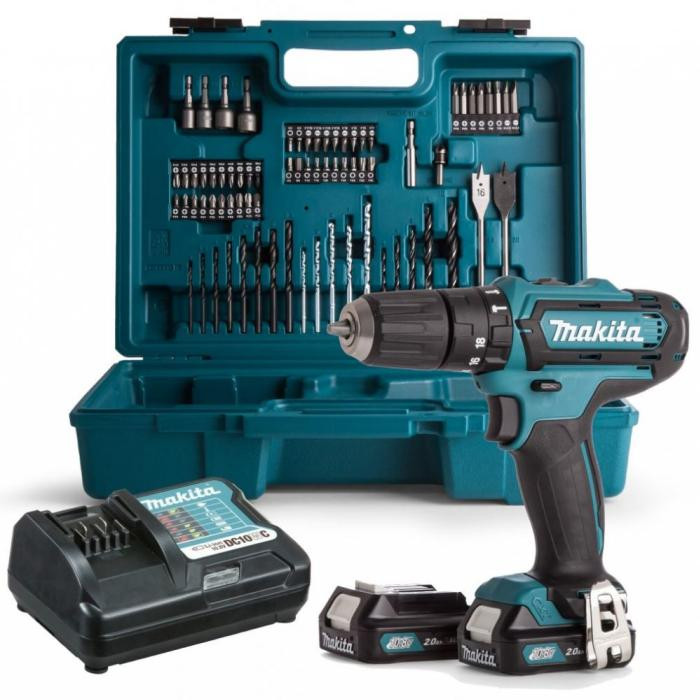 12V MAX CXT Lithium-ion Cordless Percussion Driver Drill WITH 74 PCS ACCESSORY SET, HP331DWAX1