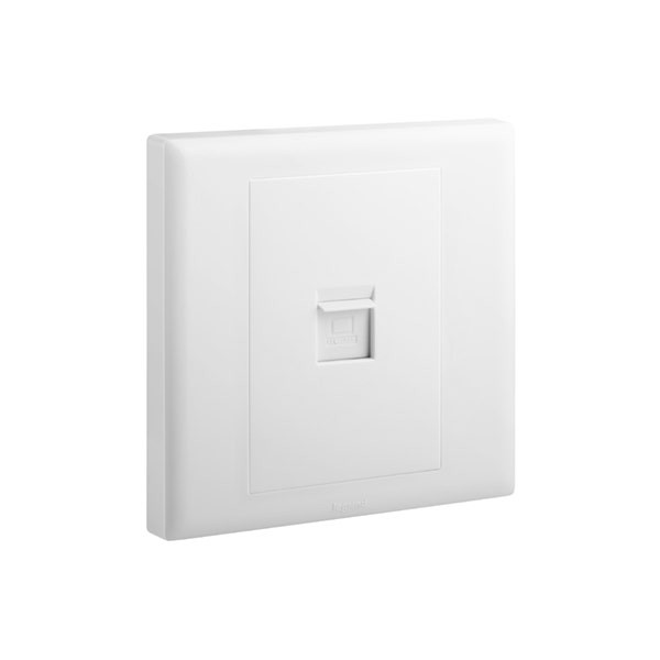 LEGRAND - Data Socket Eloe, RJ 45, Cat.6 UTP, 1 Gang, White