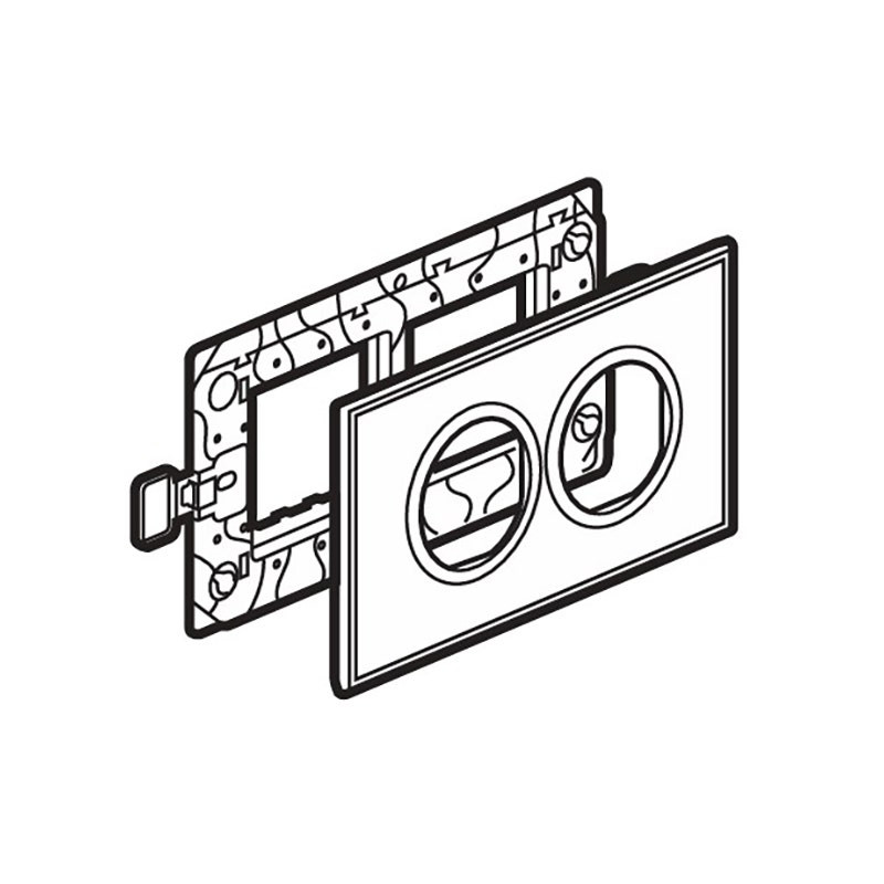 LEGRAND - Cover Plate with Frame Arteor, Indian , 4 Modules, Round, Stainless Steel