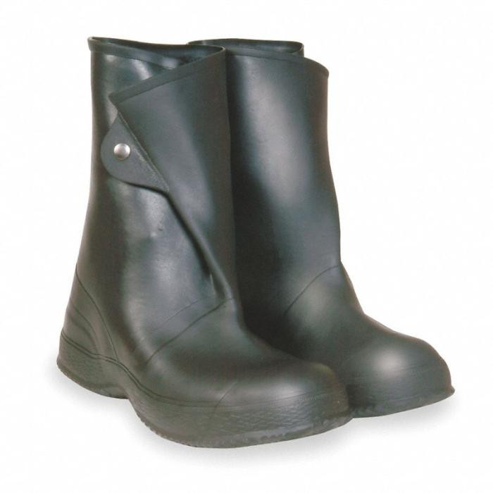 Overboot, Men's, Fits Shoe Size 14, Mid-Calf Shoe Style, PVC, Vinyl Outsole Material, 1 PR