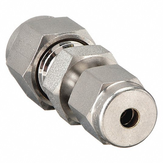 Reducing Union, 1/4 in x 1/8 in Tube Size, Metal, 1/2 inch Hex Size