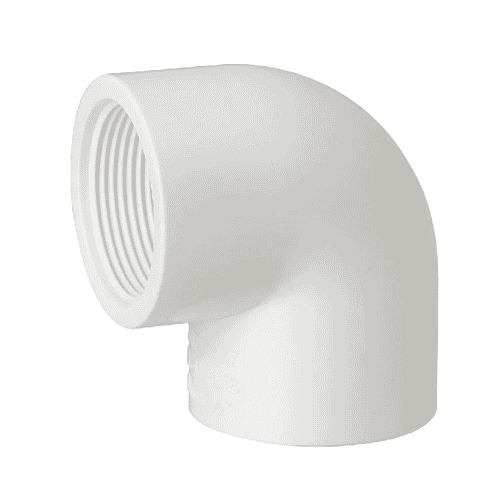 Chanel elbow with internal thread 3/4 inch, pressure 40 - white