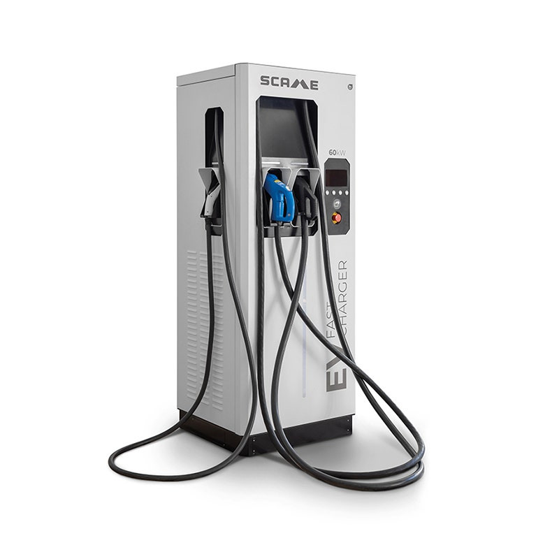SCAME - DC Charging Station, 60kW DC + 43kW AC, CCS2 + CHAdeMO + T2, 4.5m