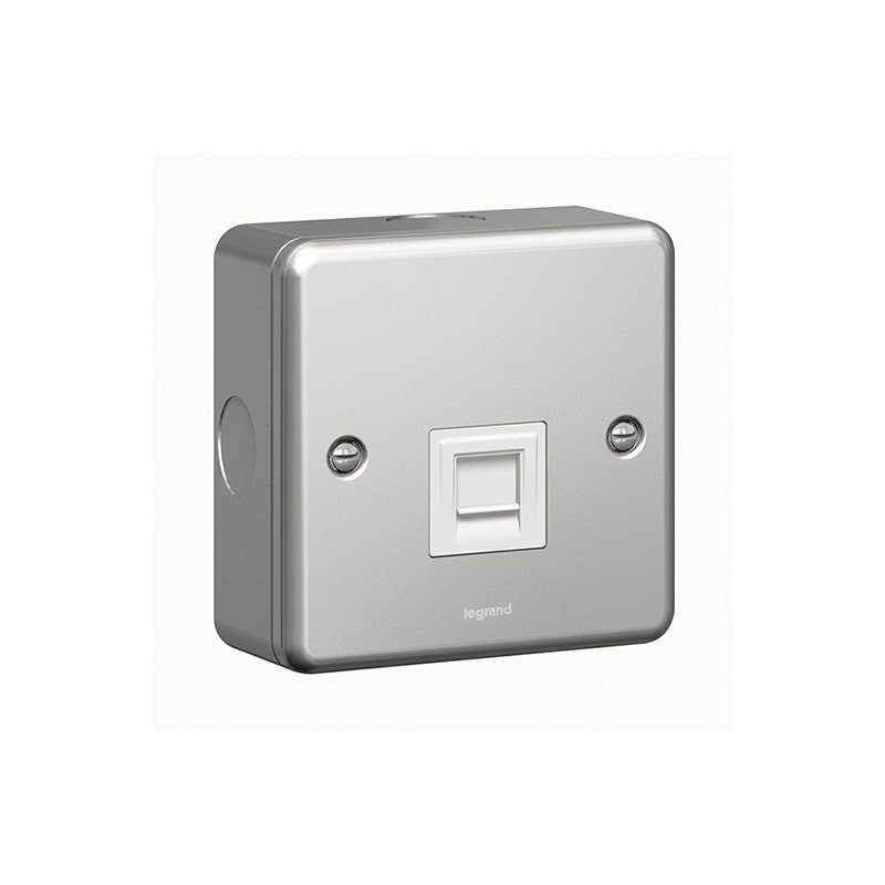 ليجراند - مقبس الهاتف Synergy، Secondary مفرد، Flush Mounting، Metalclad
