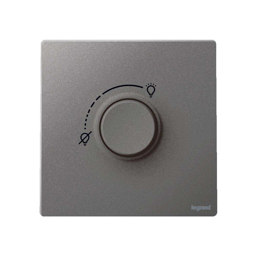 Legrand - Dimmer Switch - RLC+LED - Malia - 100/240V - Dark Silver