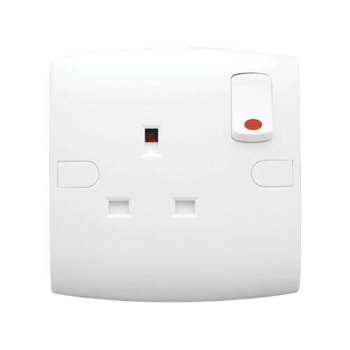 Fanar Fish with Switch and Bulb - 13 Amp - 220 Volt - 7x7 cm - White