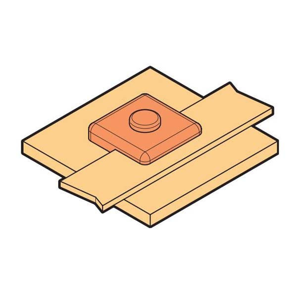 BAHRA EARTHING - Mould Connection, 25 x 3 mm, Bar to Steel Surface