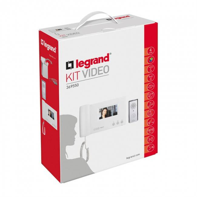 Legrand Intercom Kit with 4.3-inch Screen and Handset