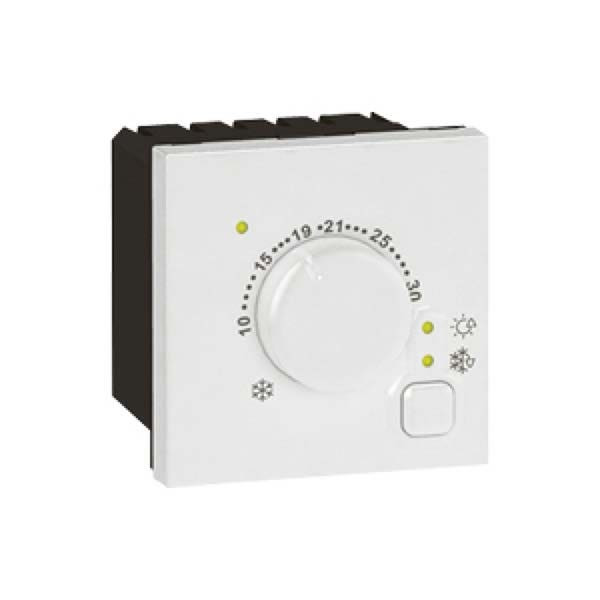 LEGRAND - Electronic Room Thermostat Arteor, Square, 2 Modules, White