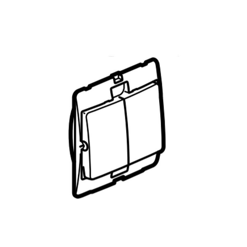 DISCONTINUED LEGRAND - Single Pole Switch Mallia, 2 Gang, 1-Way, 10 AX 250 V~