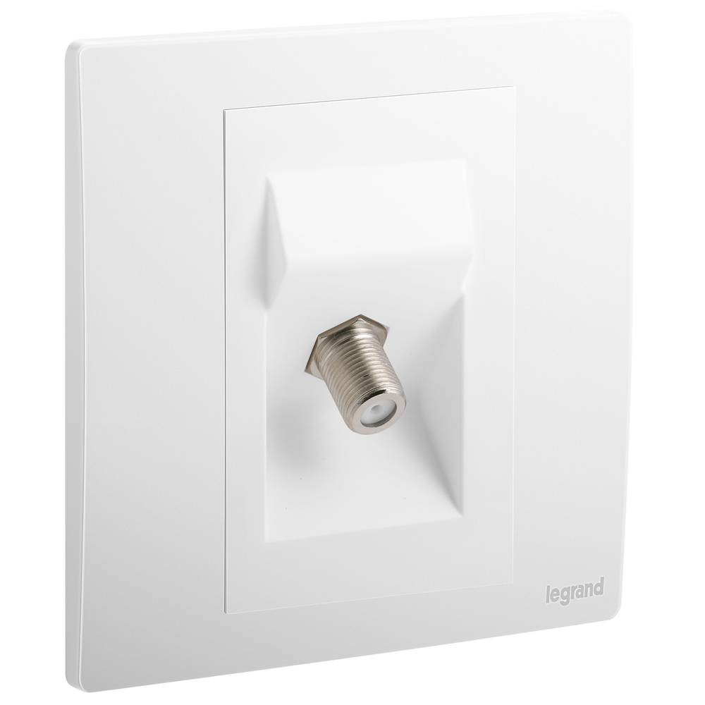 Legrand - TV Plug - Type F - Malia - White