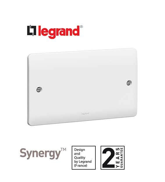 LEGRAND - Blanking Plate Synergy, 2 Gang, 86 x 146 mm, White