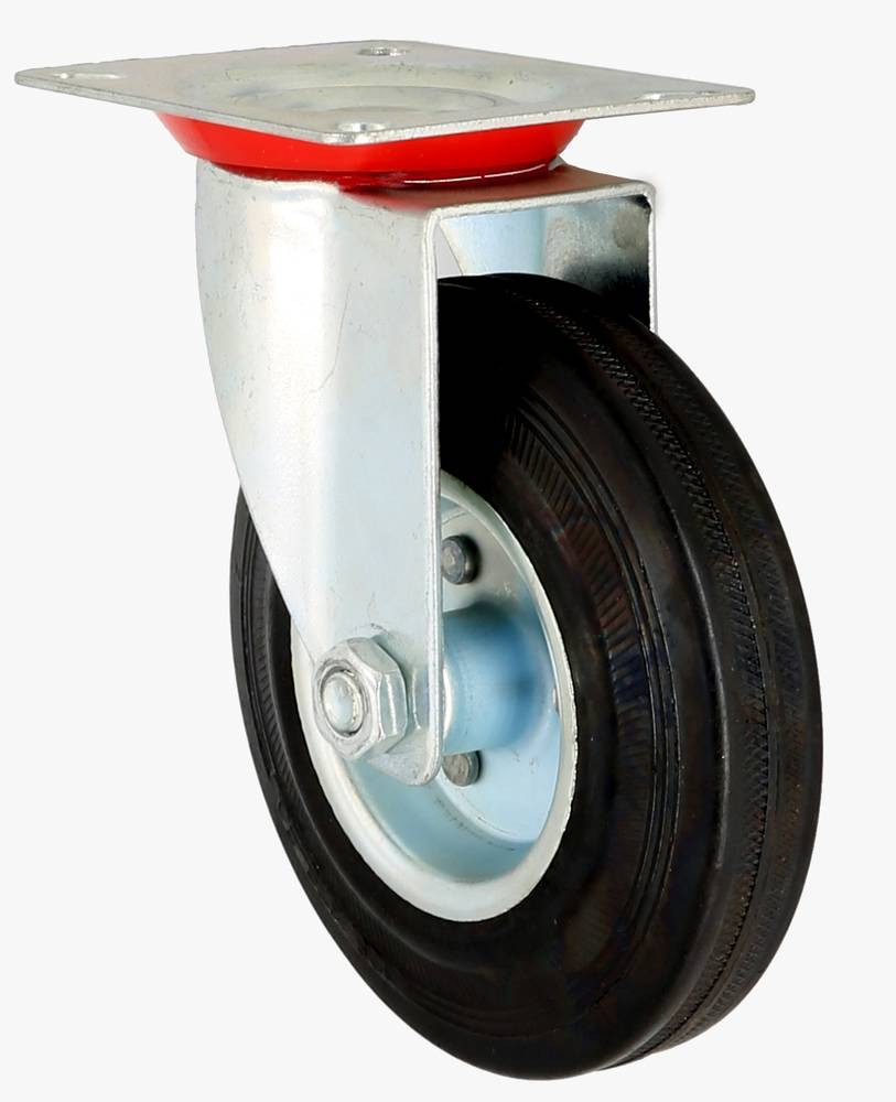 Moving Wheel - 125 mm - Silver-Black-Orange