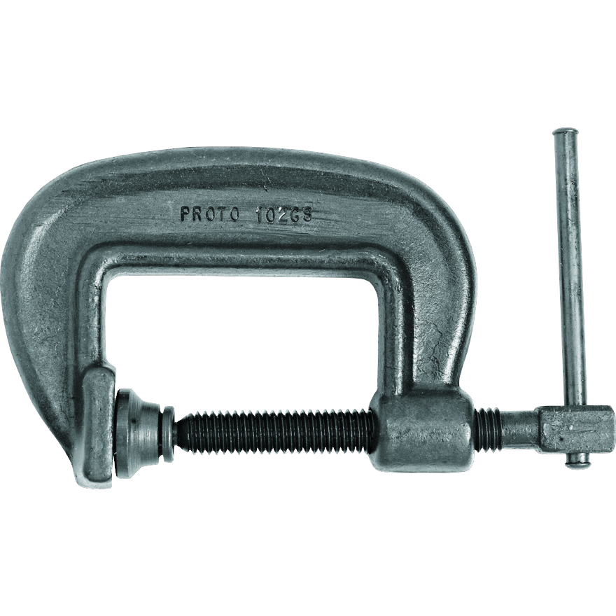 PROTO, C-Clamp Heavy Service Standard Screw 0-2"
