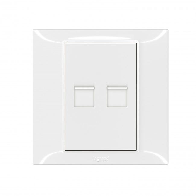 LEGRAND - Double Keystone adaptor Belanko S - 1 gang - White