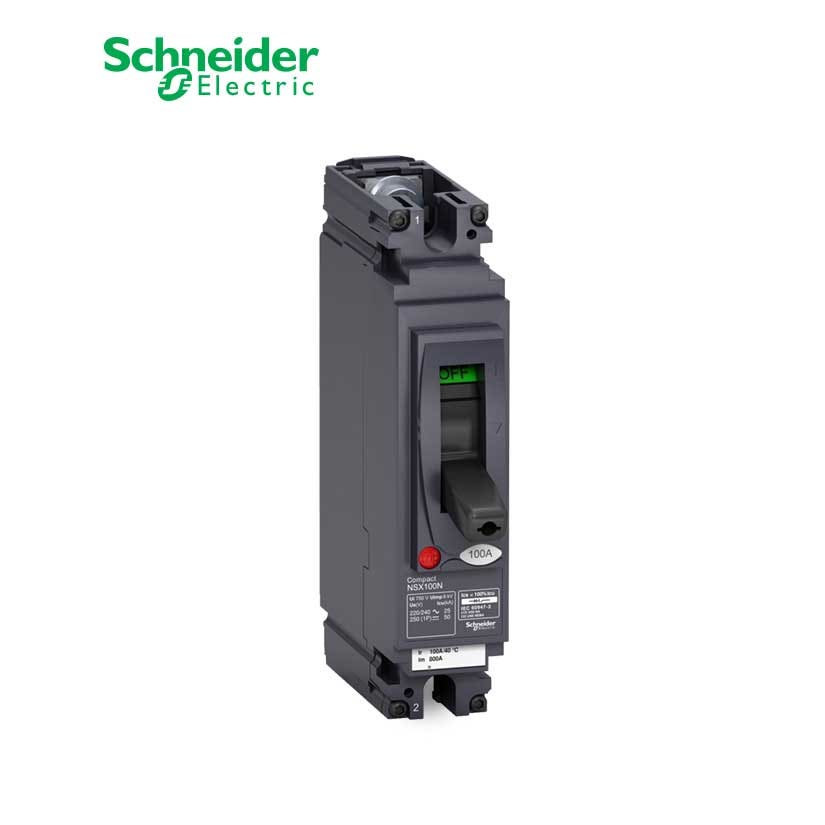 SCHNEIDER - MCCB Breaker, ComPact NSX100N AC/DC, 1P 1d, 25kA at 240 VAC, TMD Trip Unit 40A