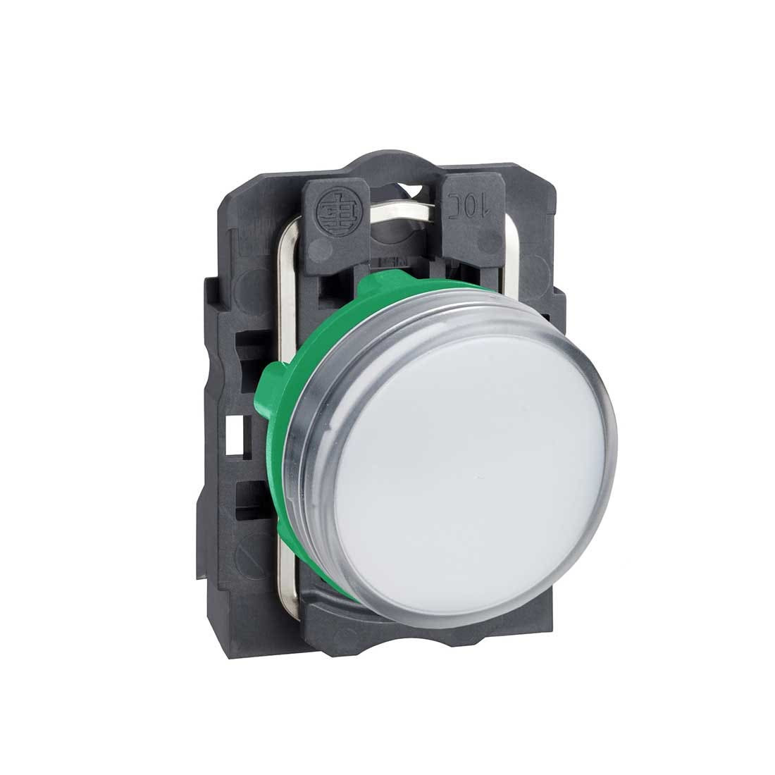SCHNEIDER - White Complete Pilot Light ˜22 Plain Lens With Integral Led 230-240V