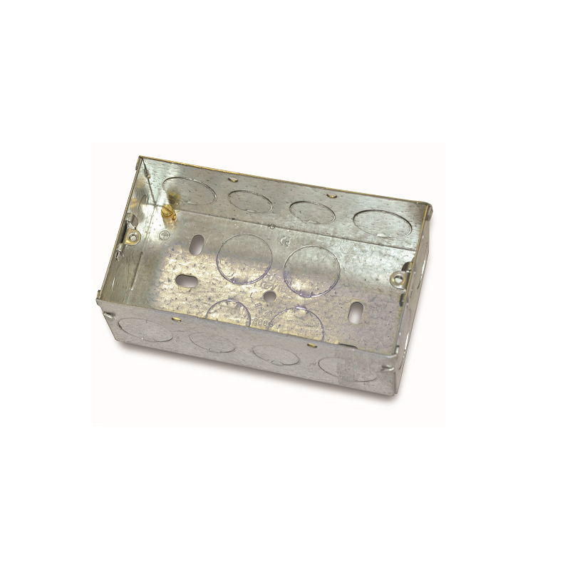 BAHRA CONDUIT - Box Metal 7x14cm, 47mm(D), 0.9mm(Th), 1/2"&3/4"KO - Adj W/ Earth