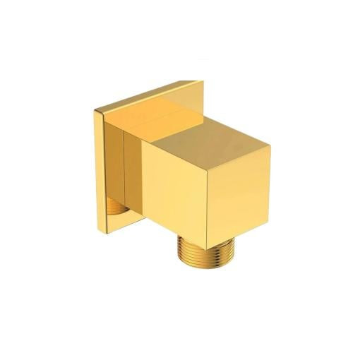 Bronzo Square Shower Elbow - 1/2 Inch - Gold - GD\PJ040101